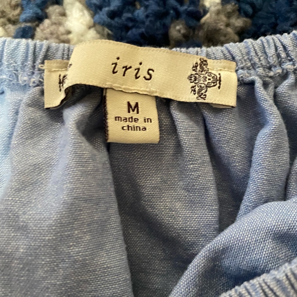 Jean soft material bottom see through crop top